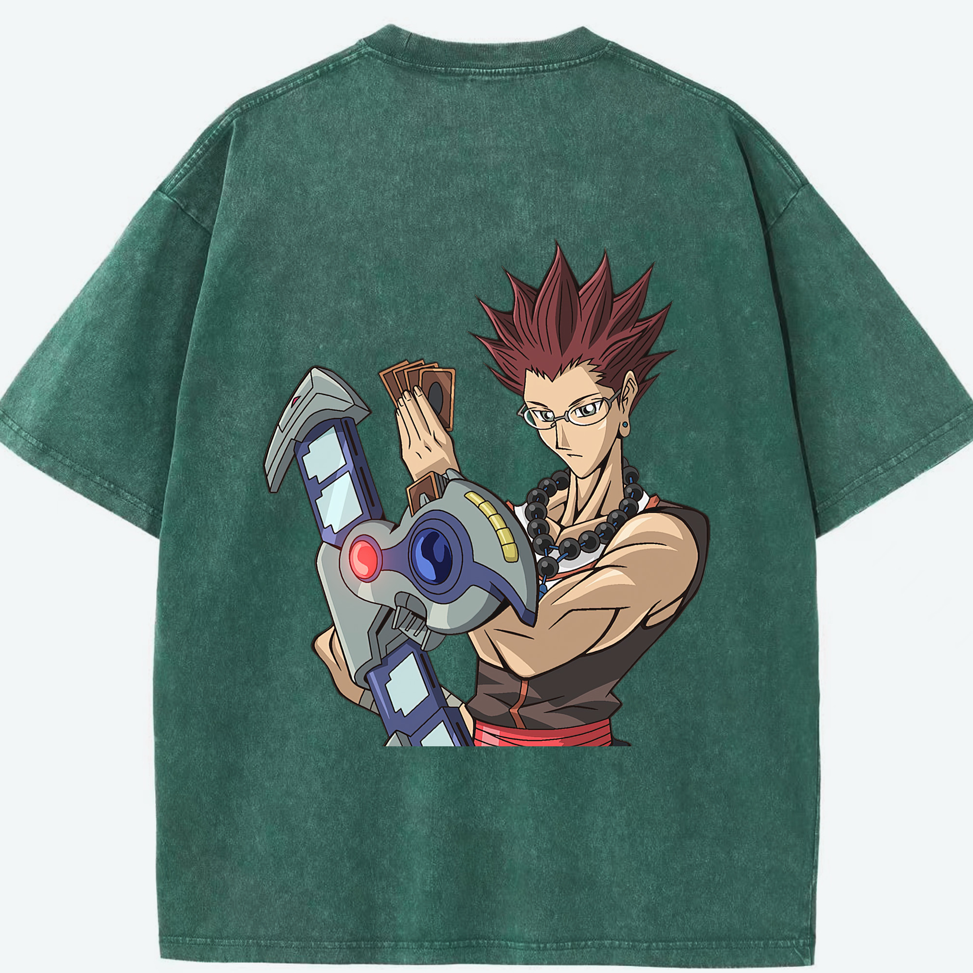 （画像用） 遊☆戯☆王 Yu-Gi-Oh! 綿100% ヴィンテージ風 半袖Tシャツ（背面プリント）